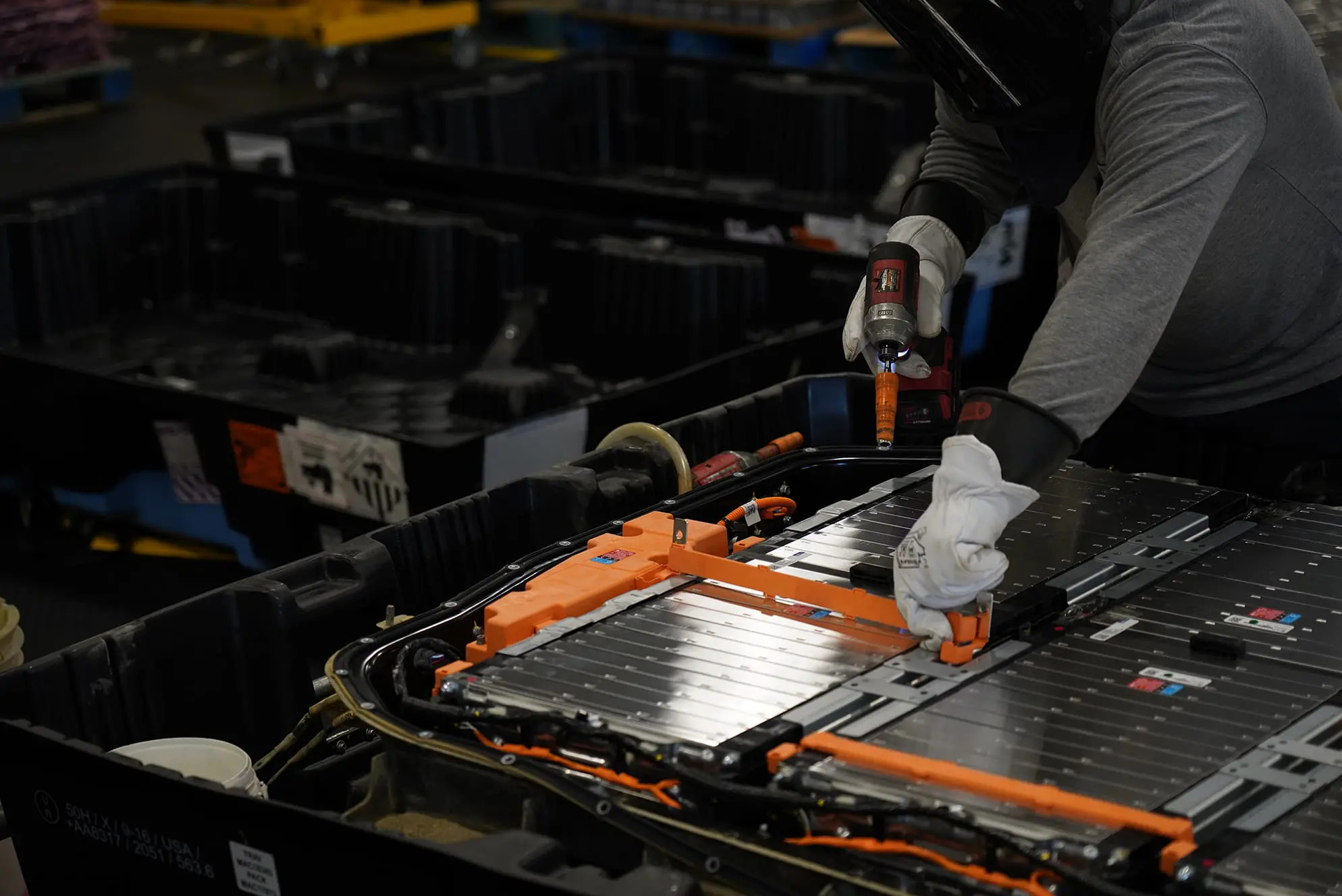 EV battery pack teardown